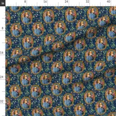 Various Fabrics by the Yard or Fat Quarter Benjamin Franklin Botanical Whimsical Historical Portrait Custom Printed Fabric by Spoonflower