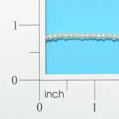 Loose Round 3mm Ivory Pearls - 60" Strand