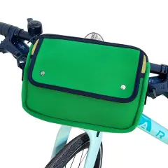 Wrapables Waterproof Bike Bag, Handlebar Cycling Storage Pouch for Tools and Accessories Green