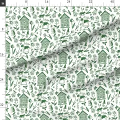 Various Fabrics by the Yard or Fat Quarter Garden Floral Dog Cat Country Rustic Nature Farm Animal Custom Printed Fabric by Spoonflower