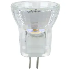 SUNLITE 35w 12v MR8 Flood 36deg. G4 Bi-Pin Base with Cover Guard 3200K Lamp Bright White