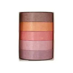 Wrapables Solid Color Washi Tape (Set of 5) Cherry Blossoms