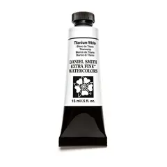 Extra Fine Watercolor 15ml Paint Tube, Titanium White (284600118), 0.5 Fl Oz (Pack of 1)