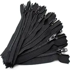 YKK #3 Skirt & Dress Zippers 9 Inch Closed Bottom ~ 580 Black (12 Zippers / Pack)
