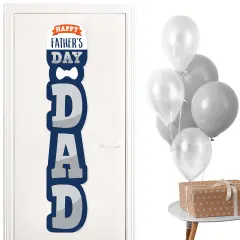 Big Dot of Happiness Happy Father's Day - We Love Dad Party Vertical Decoration - Shaped Banner