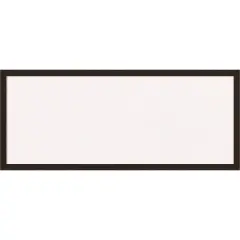 Carlisle Narrow Wood Framed Corkboard, White Cork Espresso