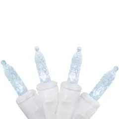 Brite Star LED Mini Dripping Christmas Lights - Pure White - 10' White Wire - 60ct