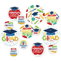 Big Dot of Happiness Elementary Grad - Kids Graduation Party Giant Circle Confetti - Party Decorations - Large Confetti 27 Count