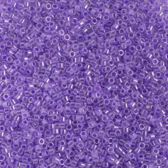 Miyuki Delica 50g Lined-Dyed Glass Beads, 11/0 Purple Ceylon DB0249