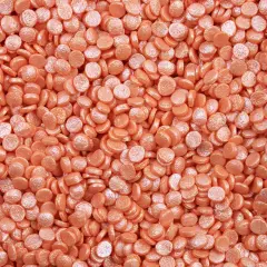 Krazy Sprinkles - Orange Pearl Confetti (1/2 Cup, 1x Jar) for Cakes, Ice Cream & Cookies
