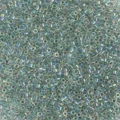 Miyuki Delica 50g Lined-Dyed Glass Beads, 11/0 Seagreen AB (DB0084)