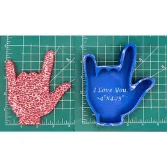 ASL I Love You Silicone Freshie Mold