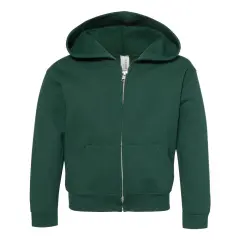 JERZEES&reg; NuBlend Youth Full-Zip Hooded Sweatshirt Forest