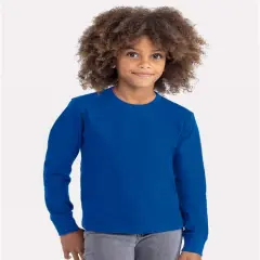 Next Level&reg; Youth Cotton Long Sleeve T-Shirt Royal