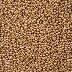John Bead 10/0 Czech Glass Seed Beads, 500g Gold