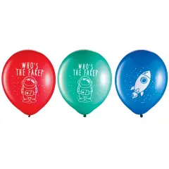 Spies In Space 12" Latex Balloons, 6ct