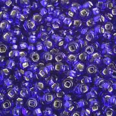 John Bead 8/0 Silver Lined Czech Glass Seed Beads, 500g Royal Blue