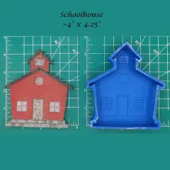 Schoolhouse Silicone Freshie Mold