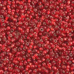 John Bead 10/0 Silver Lined Czech Glass Seed Beads, 500g Light Red