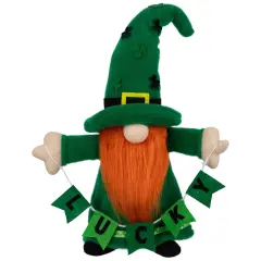 Northlight Lucky Gnome St. Patrick's Day Figurine - 16" - Green