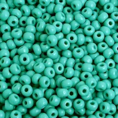 John Bead 6/0 Opaque Czech Glass Seed Beads, 500g Turquoise