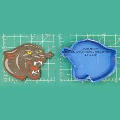 Panther Bobcat Cougar Wildcat School Mascot Silicone Freshie Mold