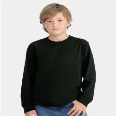 Next Level&reg; Youth Cotton Long Sleeve T-Shirt Black