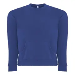 Next Level&reg; Santa Cruz Long Sleeve Crewneck Pocket Sweatshirt Royal