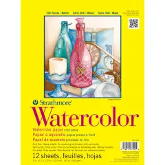 Strathmore Watercolor Paper Pad 9"X12"-12 Sheets