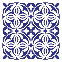 Casablanca Tile Wall & Floor 12 x 12 Stencil | 3800 by Designer Stencils | Pattern Stencils |