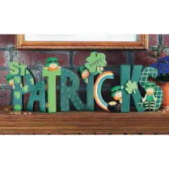 Happy St. Patrick's Wooden Screen Sign (hinged and Hand Painted) Home Decor