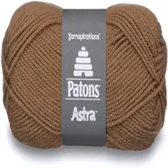 Patons Astra Medium Tan Yarn - 10 Pack of 1.75oz/50g - Acrylic - 3 DK - 161 Yards - Knitting/Crochet