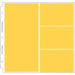 Doodlebug Page Protectors 12"X12" 12/Pkg-(1) 6"X12" & (3) 6"X4" Pockets