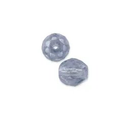 Blue Luster Czech Fire Polished Rounds 6mm (Package of 10)