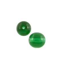 Czech Pressed Glass Round Beads 6mm Emerald (Package of 10)