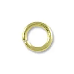 JewelrySupply Jump Ring - Open 4mm Gold Plated (100-Pcs)