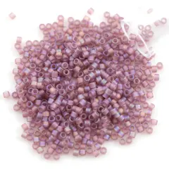 Miyuki Delica Seed Bead 11/0 Matte Transparent Lilac AB
