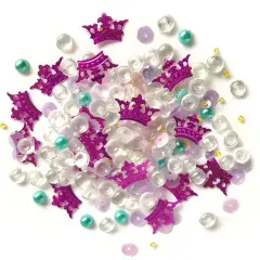 Buttons Galore Sparkletz DIY Craft Embellishments 30 Grams - 3 Packs of Princess Dreams