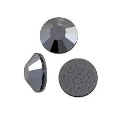 Preciosa Crystal VIVA12 Hotfix Rhinestone 4.7mm (SS20) Jet Hematite (Package of 50)
