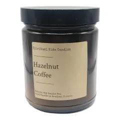 Hazelnut Coffee Soy Candle 8oz 35-40 Hours Hand Poured with All Natural Soy Wax and Fragrant/ Essential Oils!