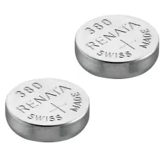 2X Renata Watch Battery - Swiss Made Silver Oxide Renata Batteries - 380