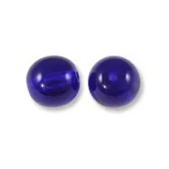 Czech Pressed Glass Round Beads 4mm Cobalt (Package of 10)