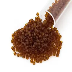 Miyuki Delica Seed Bead 11/0 Transparent Dark Amber
