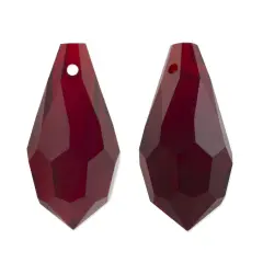 Preciosa Crystal 984 Drop Pendant 18x9mm Siam (Package of 5)