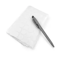 1,008 Self-Adhesive 3/4" Round White Price Labels with Pen