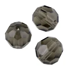 Preciosa Crystal Round Bead 4mm Black Diamond (Package of 20)