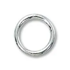 JewelrySupply Jump Ring Round Closed 8mm Sterling Silver (1-Pcs)