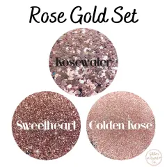 Glitter Rose Gold Set by Glitter Heart Co.&trade;