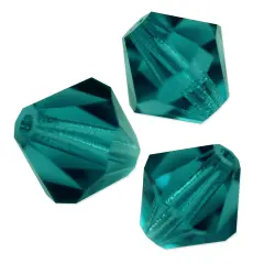 Preciosa Crystal Bicone Bead 6mm Blue Zircon (Package of 40)