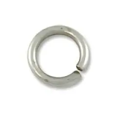 JewelrySupply Jump Ring - Open 5mm Antique Silver Plated (100-Pcs)